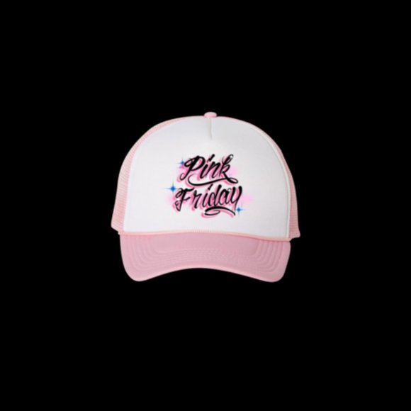 Pink Friday Airbrush Trucker Hat 